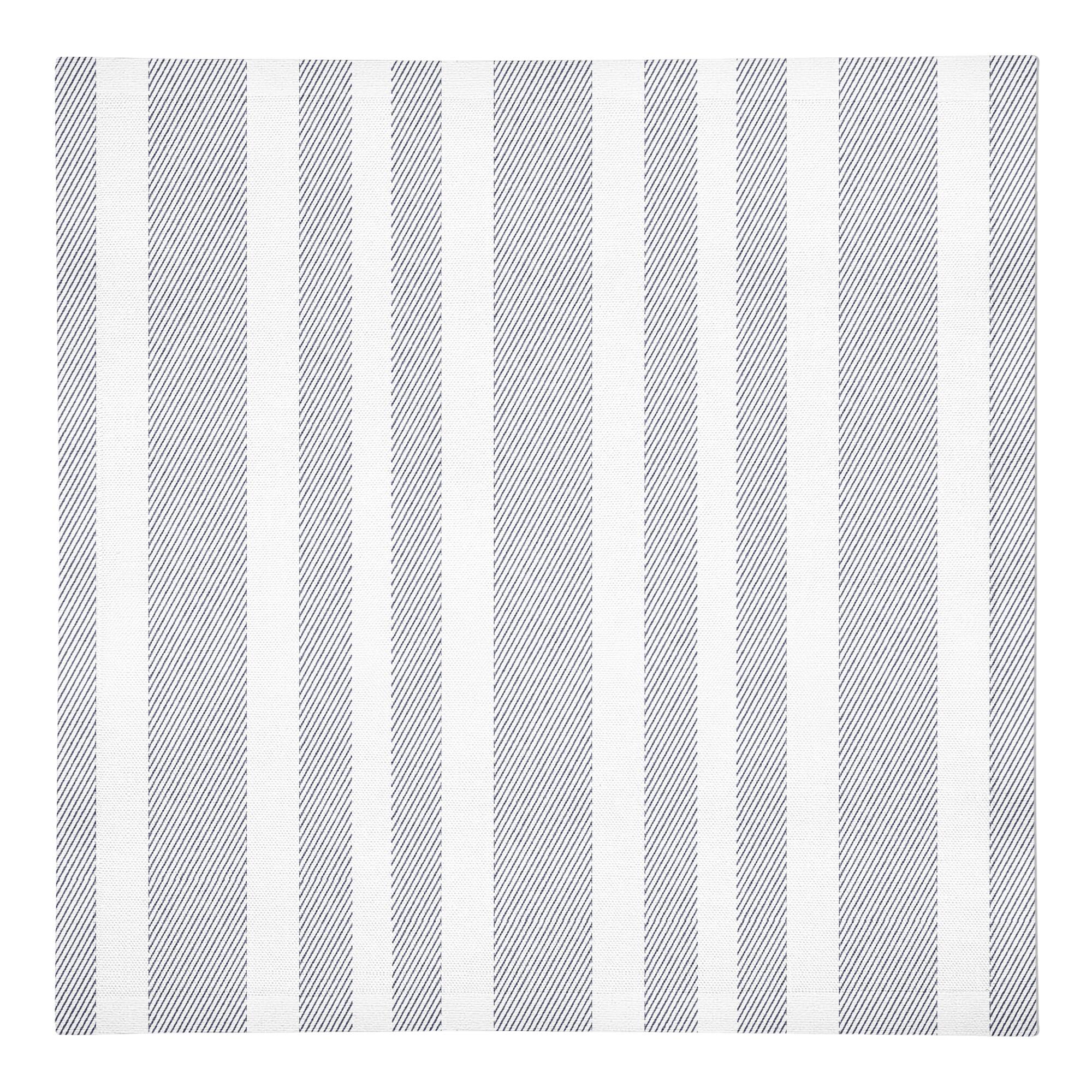 Textured Blue Stripes 10" x 10" Cotton Twill Napkin